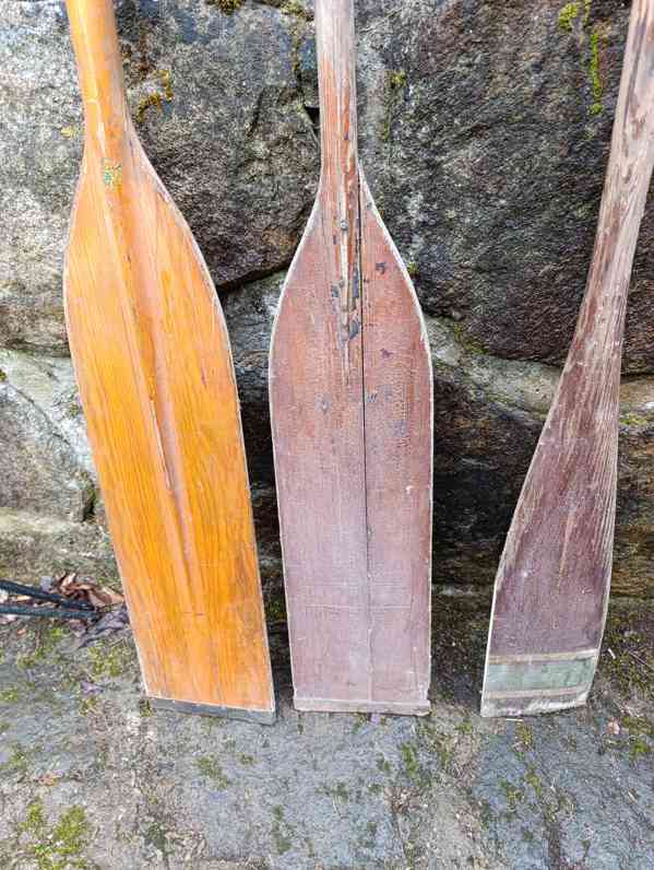 Historická kanoistická pádla - foto 2