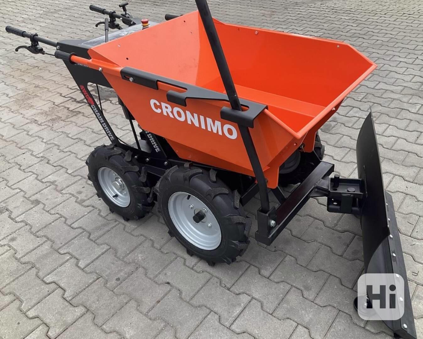 Motorové kolečko, Dumper + pluh na sníh - foto 1