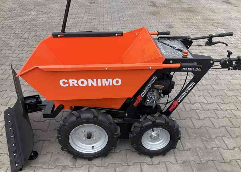 Motorové kolečko, Dumper + pluh na sníh - foto 2