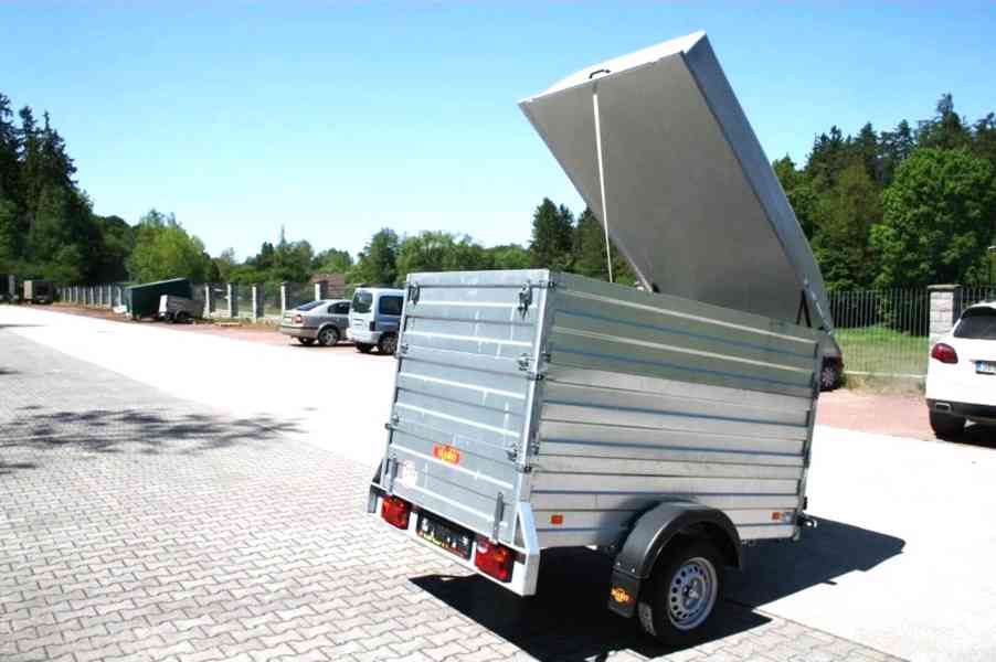 Nový přívěsný vozík 2,06m x 1,26m, vysoké bočnice 40cm, DPH - foto 17