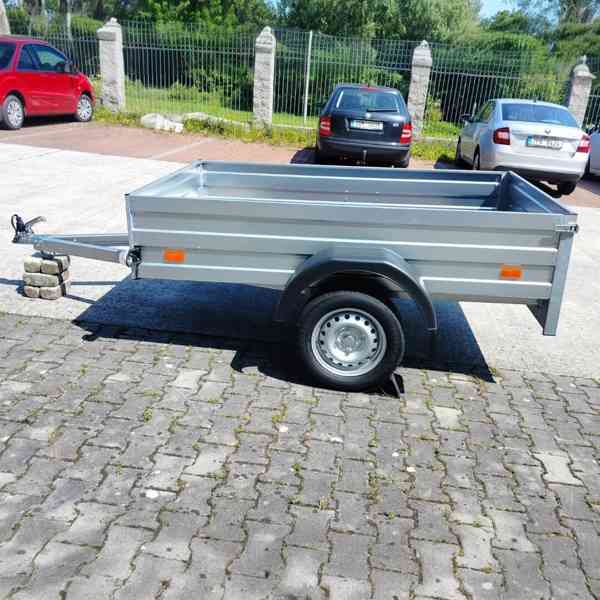 Nový přívěsný vozík 2,06m x 1,26m, vysoké bočnice 40cm, DPH - foto 5