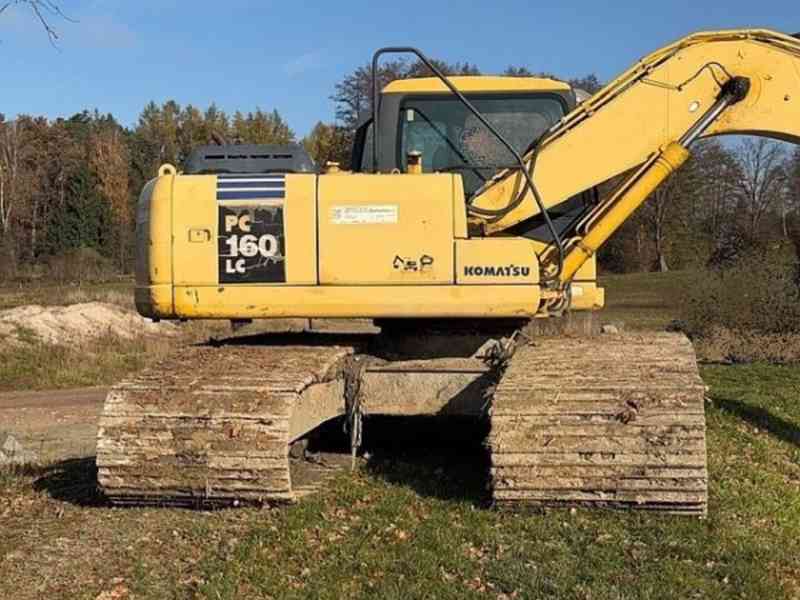 16.4t bagr bahňák 120cm Komatsu PC160 širokopás - foto 2