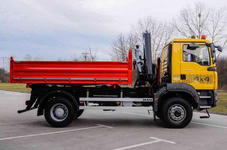 MAN TGA 18.280 4X4 TŘÍSTRANNÝ SKLÁPĚČ + HYDR. RUKA - EURO4 - foto 7
