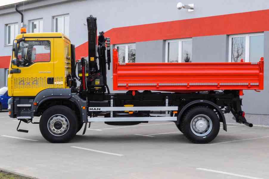 MAN TGA 18.280 4X4 TŘÍSTRANNÝ SKLÁPĚČ + HYDR. RUKA - EURO4 - foto 4