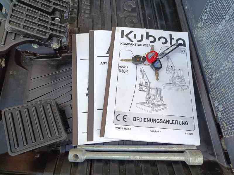 Minibagr Kubota U 36-4 r.v.2021 - foto 8