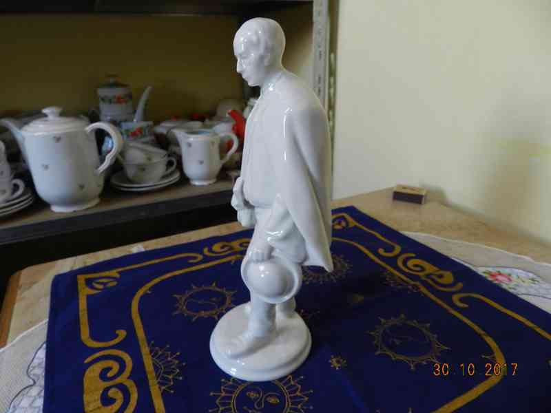 Hezká bílá Soška Kazatel Bohemia Nová Role E. Fischer - foto 5