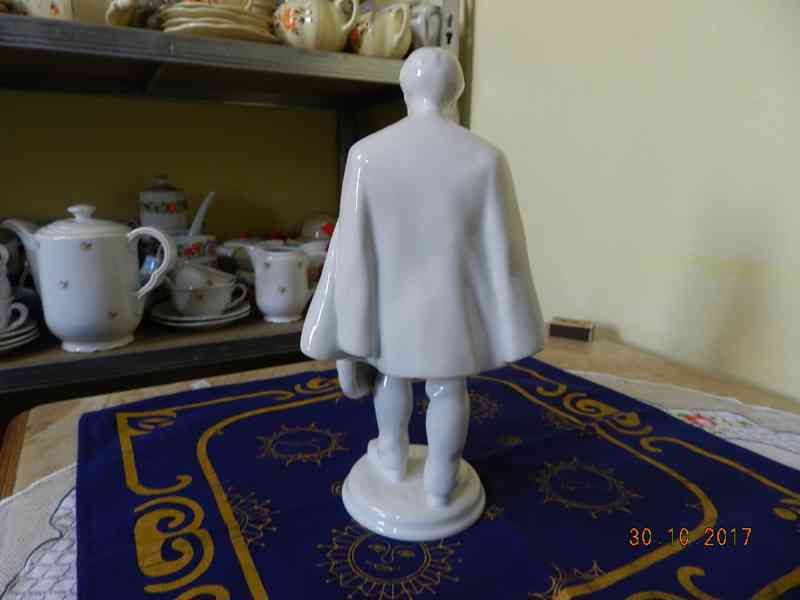 Hezká bílá Soška Kazatel Bohemia Nová Role E. Fischer - foto 6