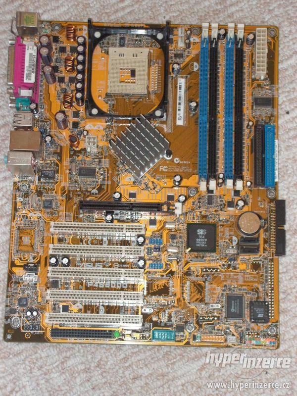 Asus P4S800D Socket 478 SATA + příslušenství - foto 2