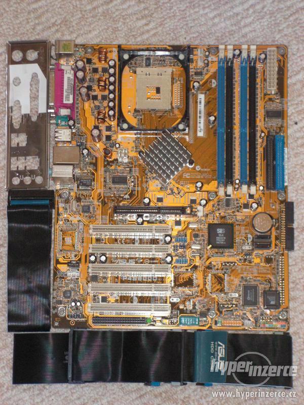 Asus P4S800D Socket 478 SATA + příslušenství - foto 3
