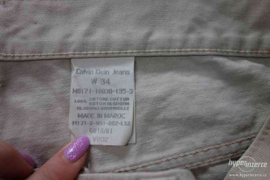 Prodám značkové pánské kalhoty Calvin Klein. Vel. L (č.52) - foto 4