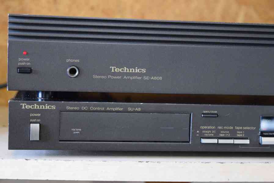 TECHNICS SE-A808 + SU-A8 DĚLENÝ STEREO ZESILOVAČ ! - foto 2