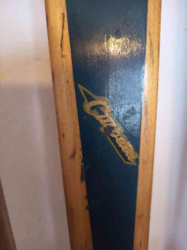 Starožitné ruské dřevěné běžky - foto 7