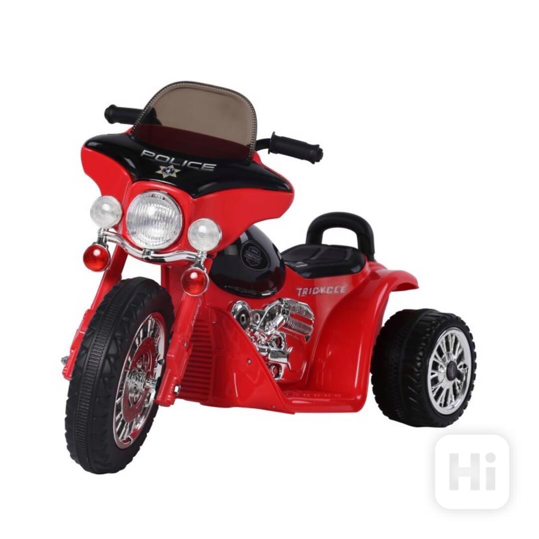 Dětská elektrická motorka Harley, červená - foto 1