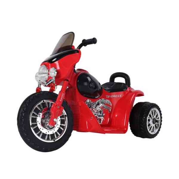 Dětská elektrická motorka Harley, červená - foto 5