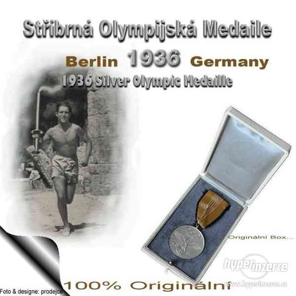 2. MEDAILE - Olympijské hry 1936…ORIGINÁL - foto 1
