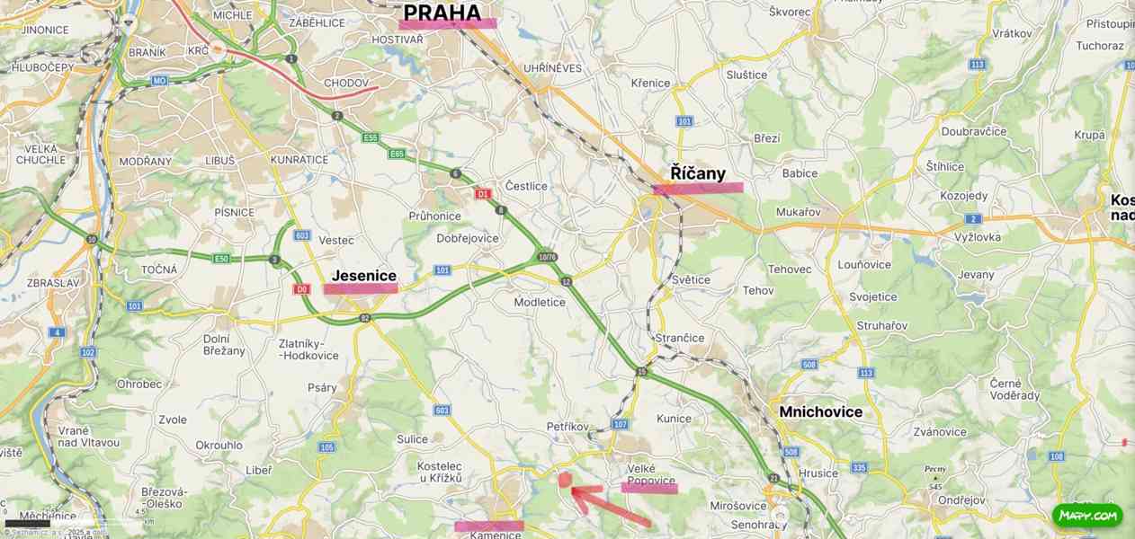 Prodej stavebního pozemku 1.001 m² Všedobrovice (Štiřín), IS - foto 6