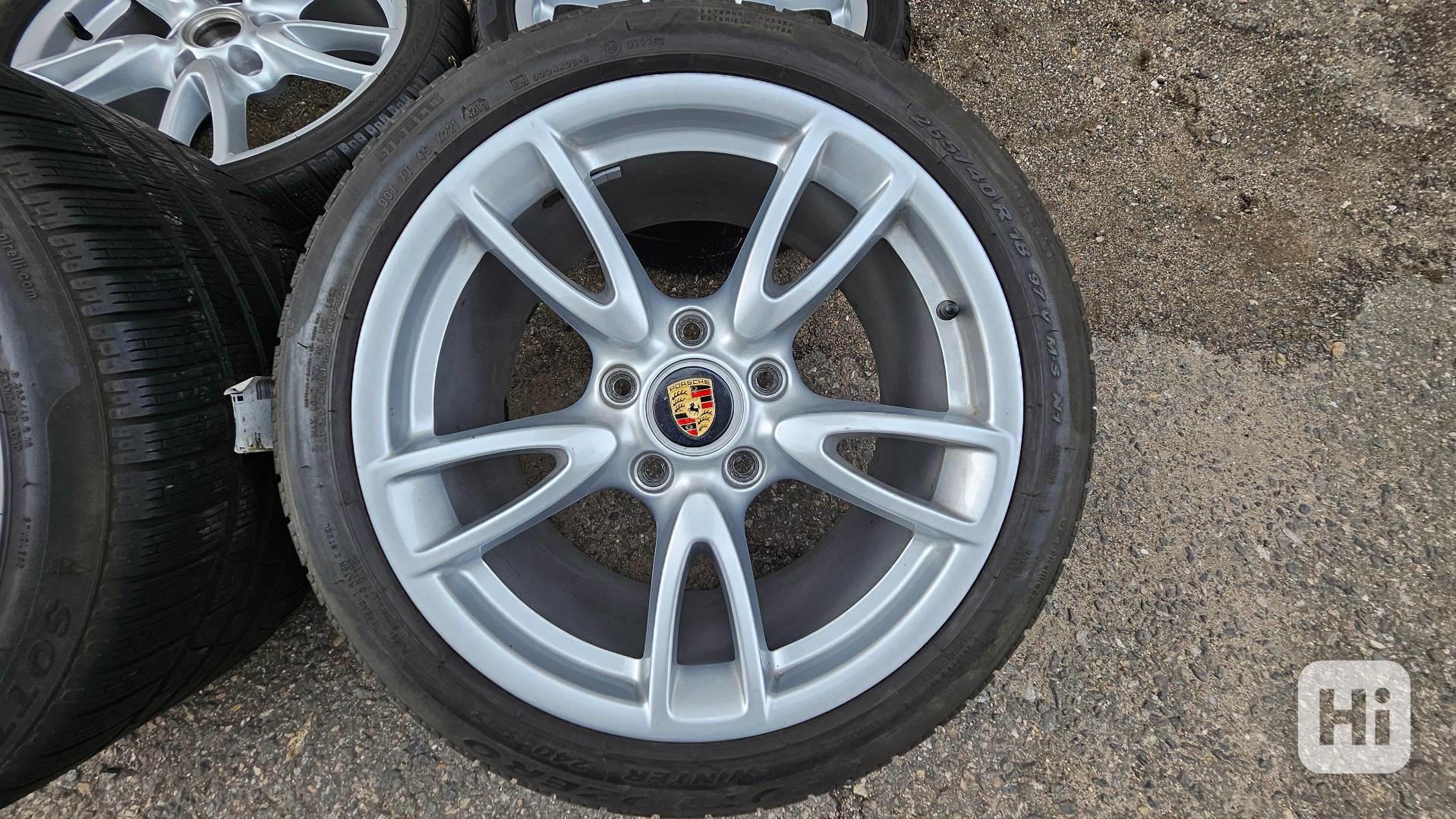 🏁 ALU kola originál Porsche 18” – komplet sada s pneu Pirel - foto 1