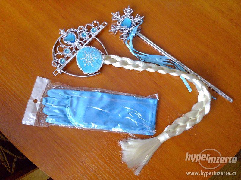 Set Ledové království (Frozen) - korunka,cop,rukavice,žezlo - foto 1
