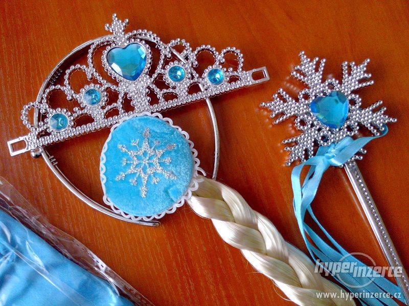 Set Ledové království (Frozen) - korunka,cop,rukavice,žezlo - foto 2