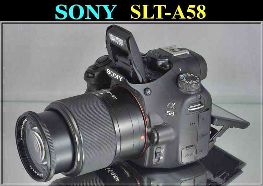 Sony SLT- A58 + 18-70mm *20MPix*FullHDV*14000 Exp. - foto 1