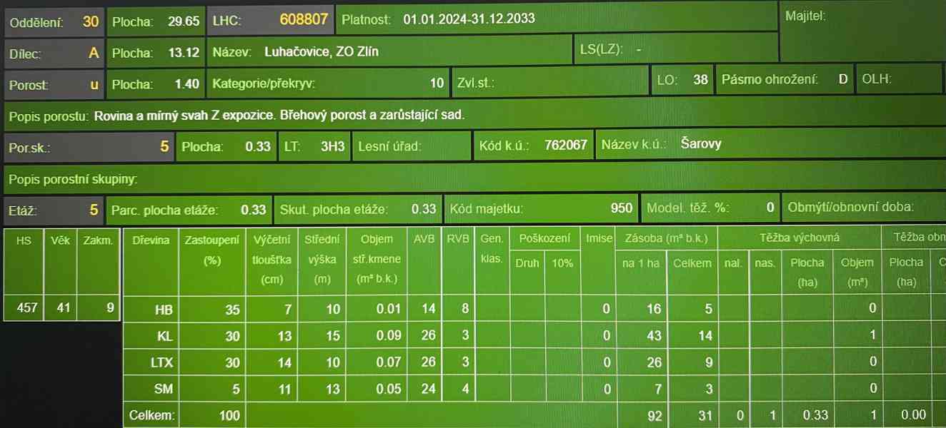 Lesní pozemek Šarovy - foto 10