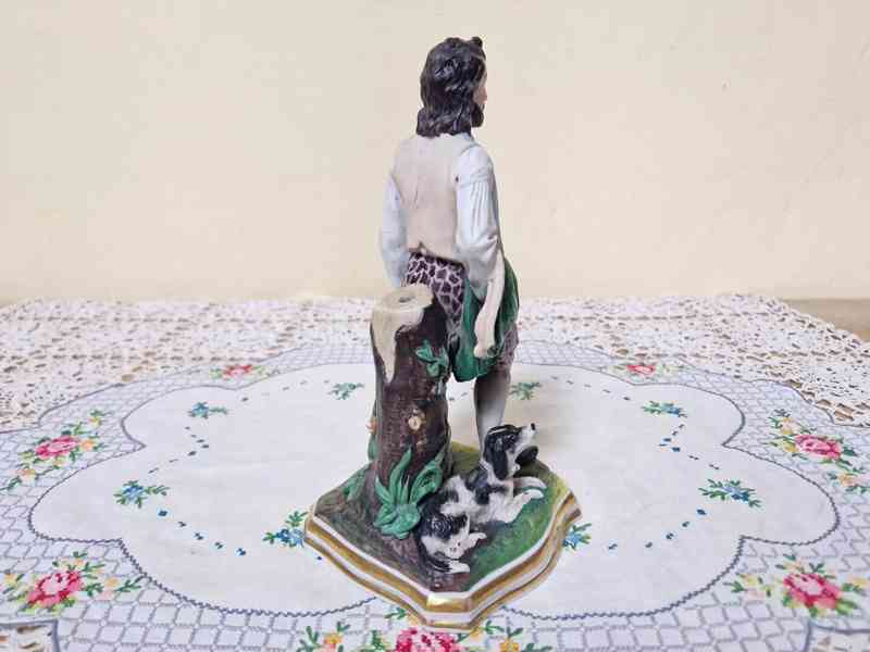 Krásná porcelánová soška Biedermeier Klášterec 1858 - foto 8