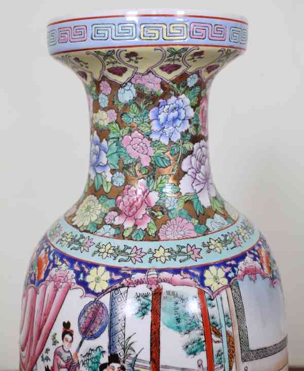 Ručně malovaná čínská váza V 62 cm - foto 2