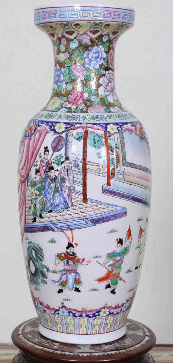 Ručně malovaná čínská váza V 62 cm
