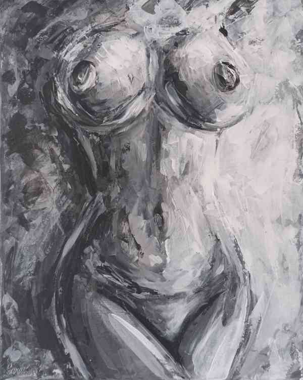 Obraz 40x50, figura, moderní umění  - foto 4