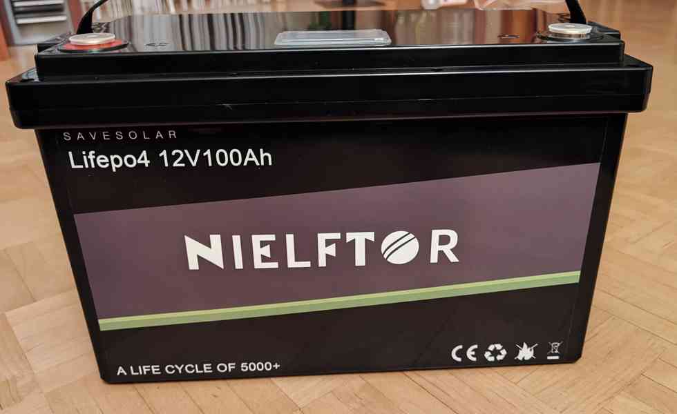 Baterie LiFePO4 Nielftor - 100Ah, 12V, BMS - nová  - foto 2