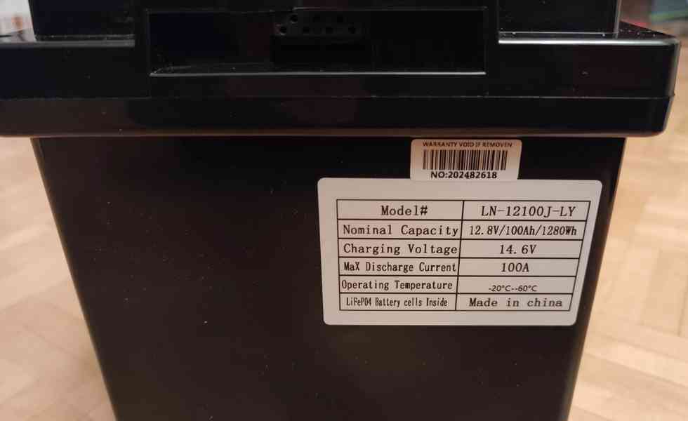 Baterie LiFePO4 Nielftor - 100Ah, 12V, BMS - nová  - foto 4