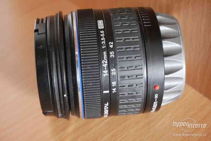 Olympus 14-42, Olympus 40-150, redukce 4/3 na m4/3 - foto 1