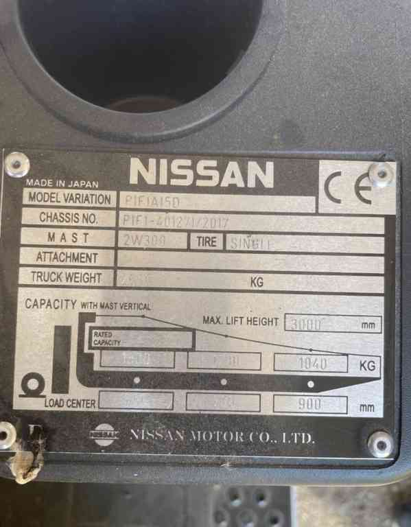 Vysokozdvižný vozík Nissan 1,5 t.  - foto 10