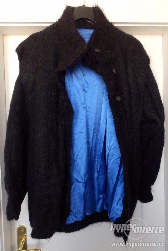 Pletený kabátek černý - foto 3