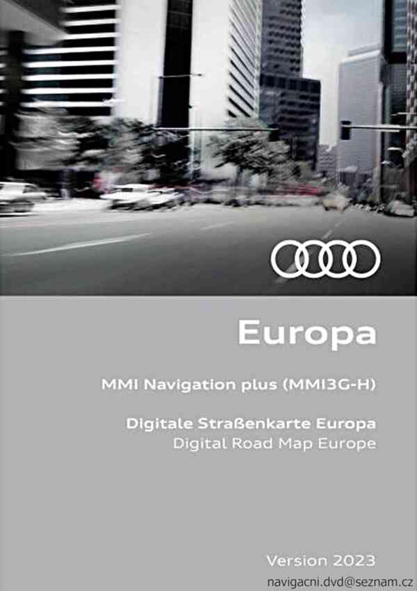Mapy Audi MMI 3G Basic (DVD), 3G High a 3G+ (HDD), RMC 2023