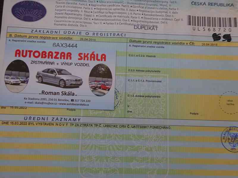 Dacia Dokker 1.5 DCI picup r.v.2018 1.Maj.serv.kníž.ČR (DPH) - foto 18