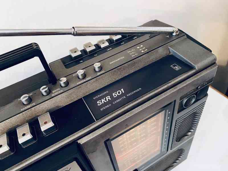Radiomagnetofon/ ghettoblaster RFT SKR 501, rok 1981 - foto 7