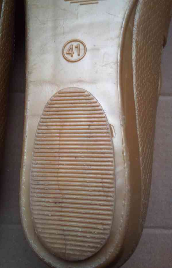 Sandálky zlaté, velikost č. 41 - více v textu  - foto 10