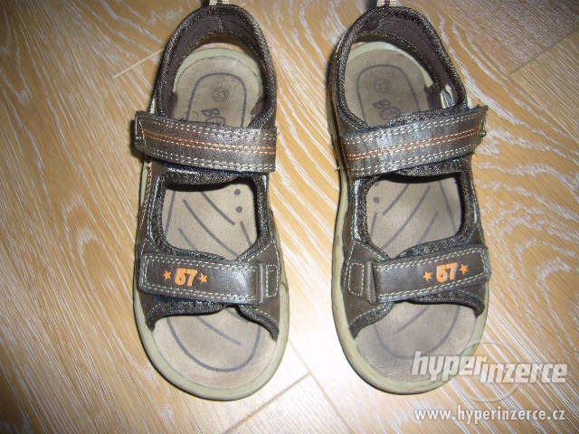 Hnědé sandály zn. Boyz, vel. 33 (210 mm), zachovalé - foto 5