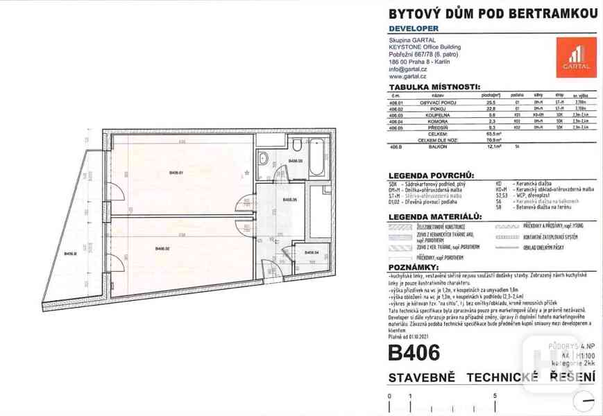 Prodej bytu 2+kk, 70 m2, U Blaženky, Praha 5 - Smíchov - foto 12