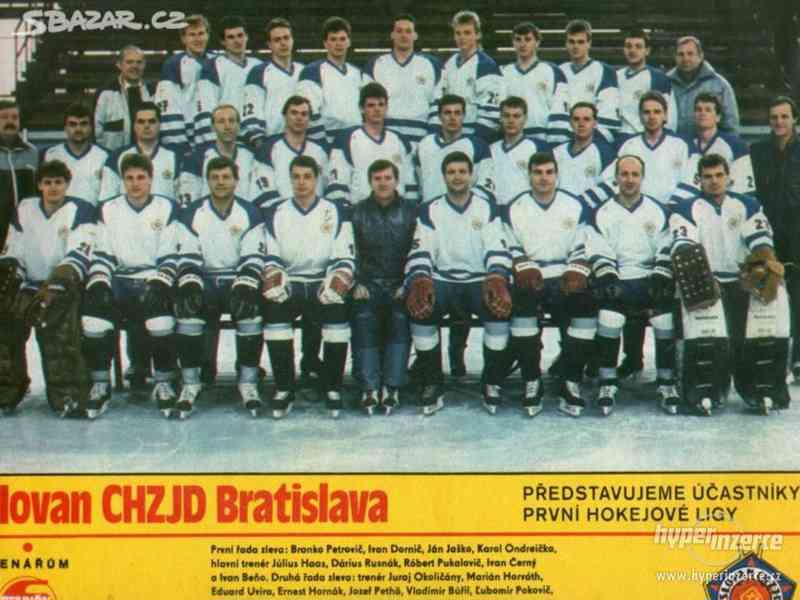 Fanion Hockey Sur Glace Slovan Bratislava CHZJD (Wimpel) - Vintage