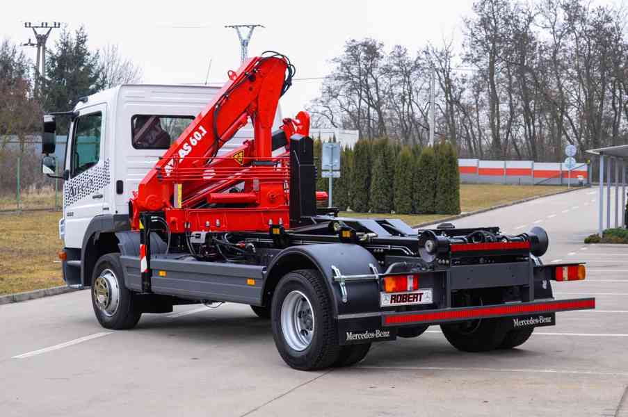 MERCEDES ATEGO 1222 NOVÝ HÁKOVÝ NOSIČ KONTEJNERŮ HYDR. RUKA - foto 5