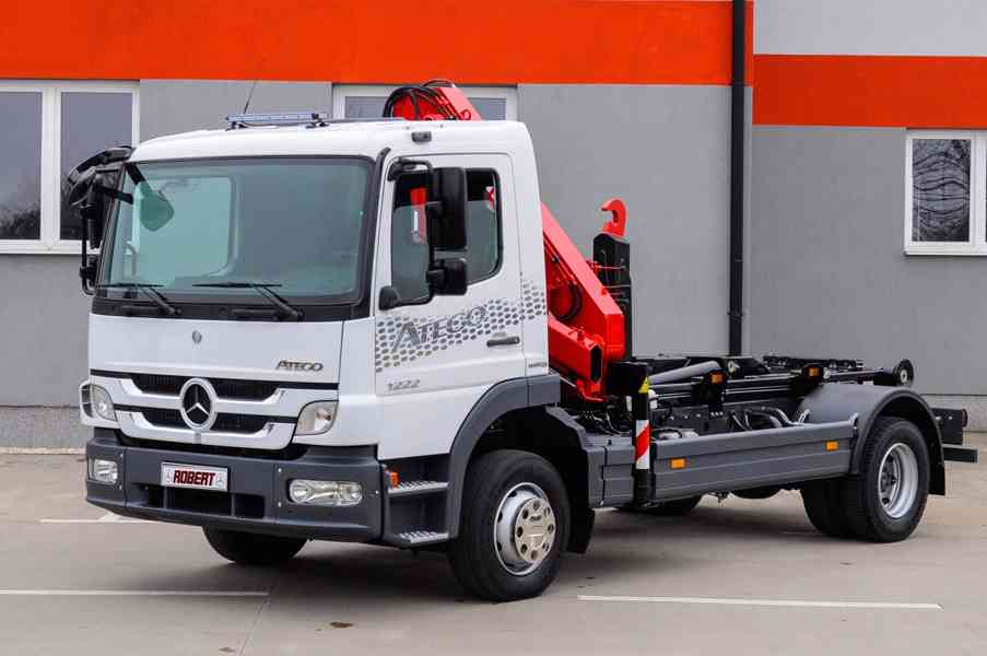 MERCEDES ATEGO 1222 NOVÝ HÁKOVÝ NOSIČ KONTEJNERŮ HYDR. RUKA - foto 3