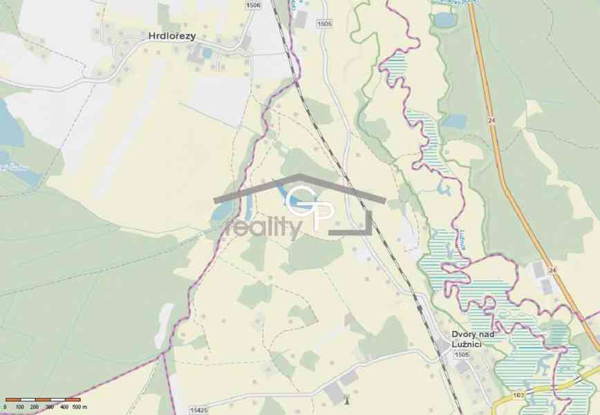Prodej travnatého pozemku u obce Dvory nad Lužnicí - foto 3