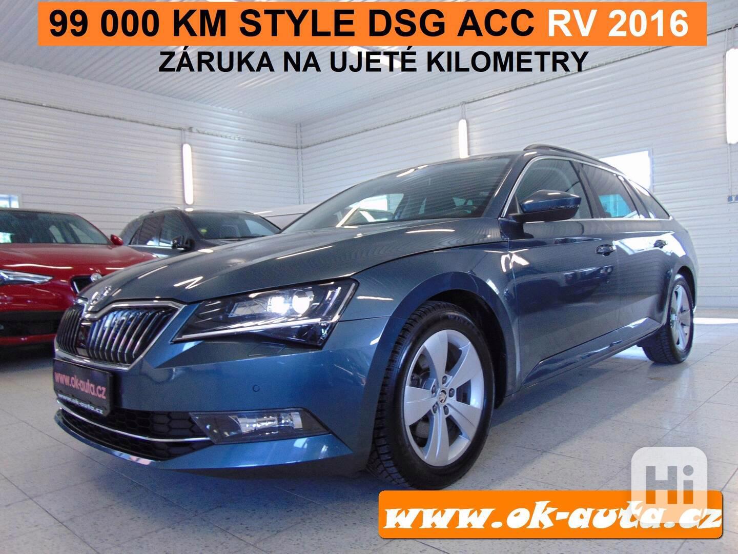 ŠKODA SUPERB 2.0 TDI STYLE DSG ACC 09/2016 - foto 1