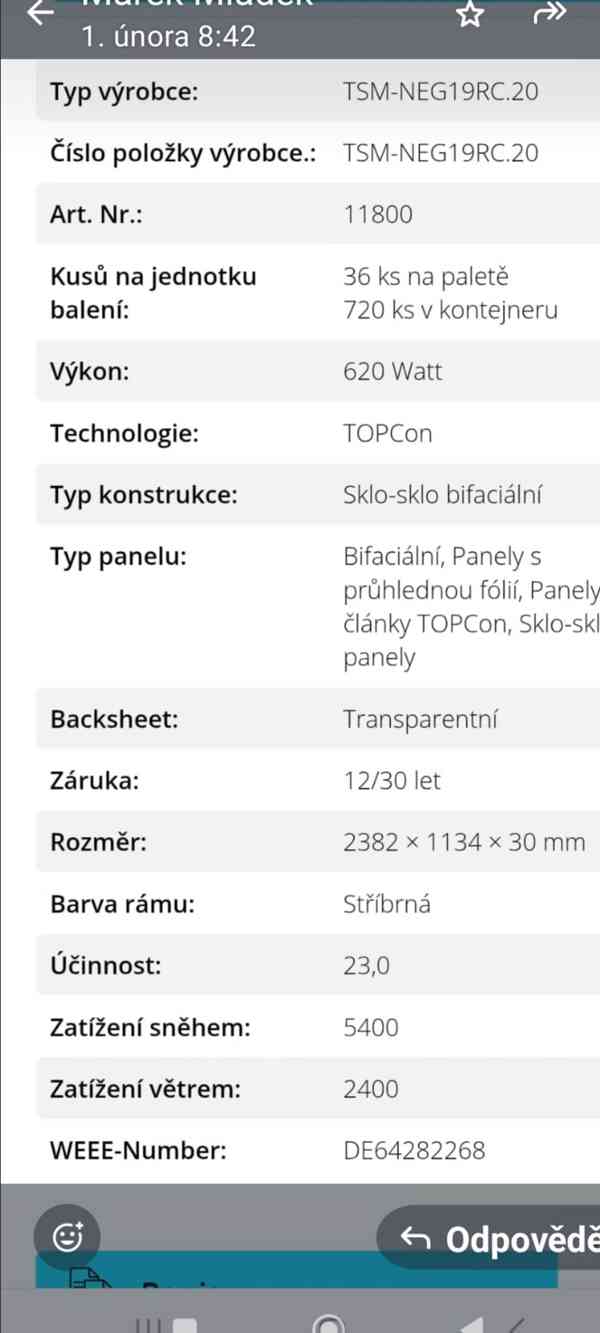 Solární panely Trina  - foto 2