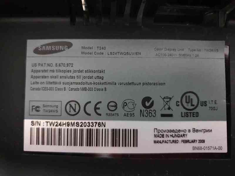 Monitor Samsung SyncMaster T240 - foto 2