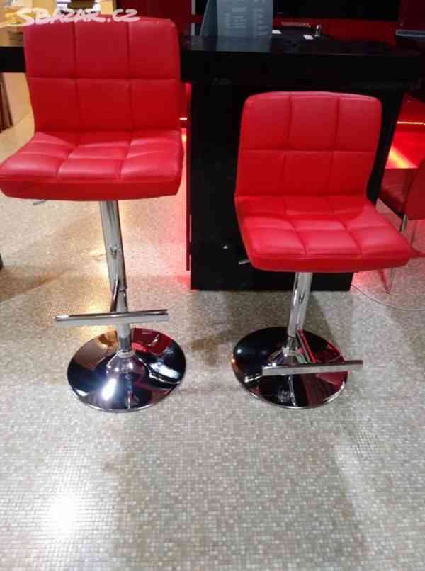 Barová židle red (2 ks) - foto 1