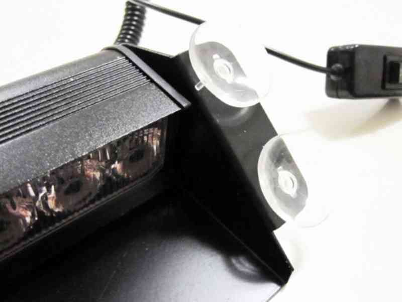 Policejní MODRÝ maják 8x vysoce výkonné LED diody - foto 3
