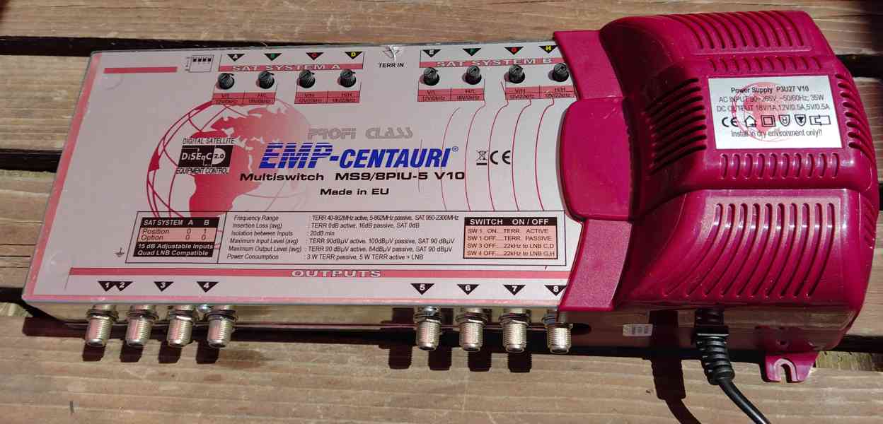 EMP CENTAURI Multiswitch ms9-8piu-5 v10. SLEVA 1380Kč